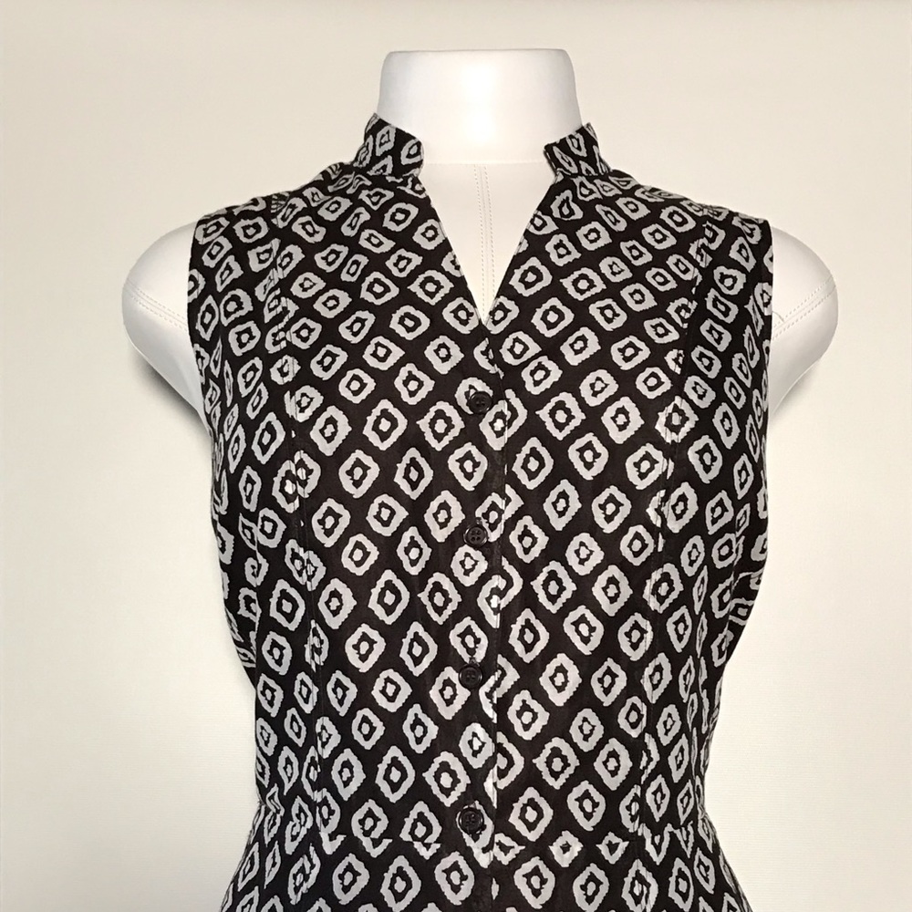 CHARTER CLUB 100% Cotton Button Front Midi Dress - Picture 4 of 8